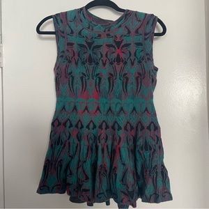 M Missoni knit peplum top.